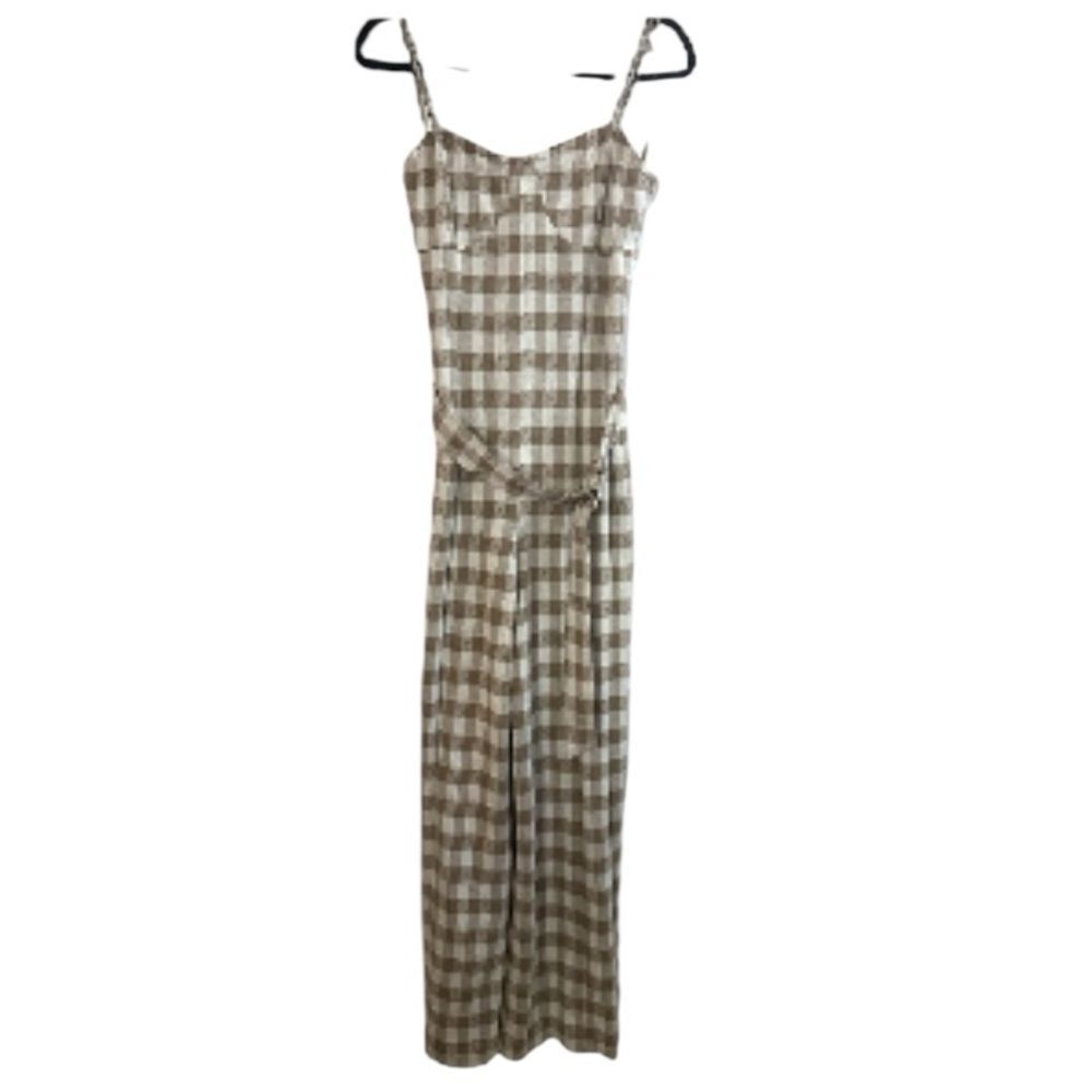Anthropologie En Saidon Plaid Jumpsuit Size XS - Picture 6 of 14